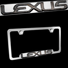 Load image into Gallery viewer, Brand New 1PCS Official Licensed Product Lexus 3D Chrome Stainless Steel License Plate Frame - GF.LEX.PC