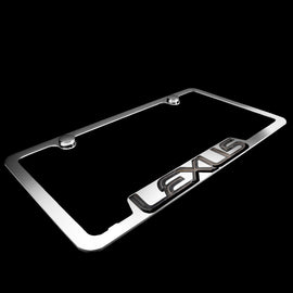 Brand New 1PCS Official Licensed Product Lexus 3D Chrome Stainless Steel License Plate Frame - GF.LEX.PC