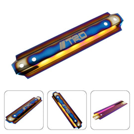 Brand New UNIVERSAL TRD Titanium Aluminum Car Battery Tie Down Mount Bracket Brace Bar