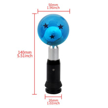 Load image into Gallery viewer, Brand New 3 Star Blue Dragon ball Z Custom 54mm Shift Knob Automatic Transmission Car Racing Gear Shifter