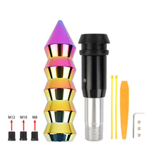 Load image into Gallery viewer, Brand New Universal Bamboo Spiked Style Neo-Chrome Automatic Car Gear Shift Knob Shifter