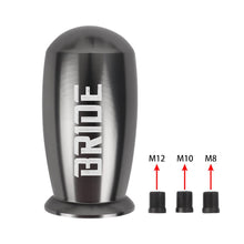 Load image into Gallery viewer, Brand New Universal BRIDE Gunmetal Bullet Aluminum Alloy Gunmetal Manual Gear Shift Knob Lever Shifter