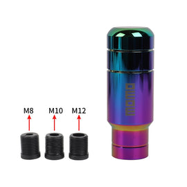 Brand New 9CM Momo Racing Aluminum Neo-Chrome Manual Gear Shift Knob Shifter M8 M10 M12