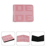 Brand New JDM Bride Pink Custom Stitched Racing Fabric Bifold Wallet Leather Gradate Men