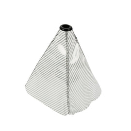 Brand New Universal Carbon Fiber Leather PVC Style Silver Stitch Leather Gear Manual Shifter Shift Knob Boot