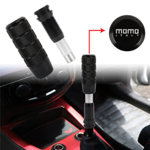 Load image into Gallery viewer, Brand New Universal MOMO Black Aluminum Automatic Gear Stick Shift Knob Shifter Lever Head