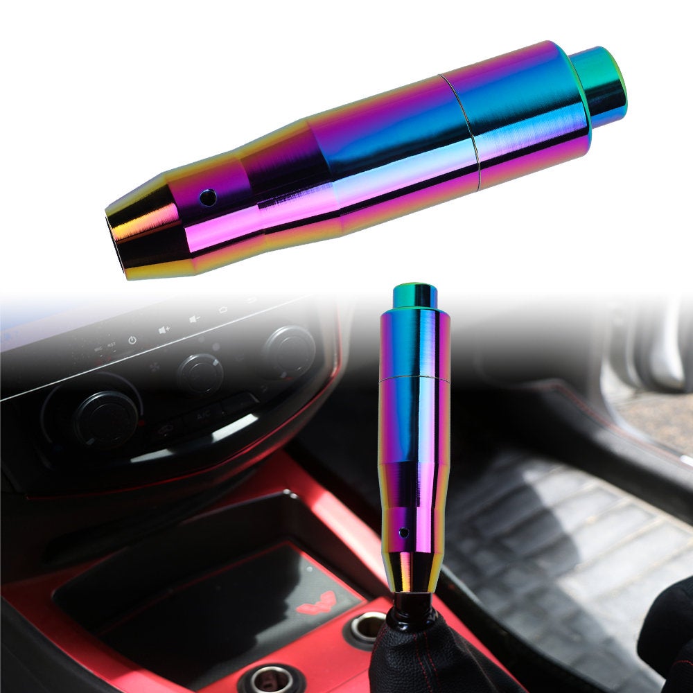 Brand New JDM Universal Neo Chrome Aluminum Automatic Stick Gear Shift Knob Lever Shifter M8 M10 M12