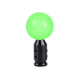 Brand New Universal Glow In Dark Green Round Ball Gear Shift Knob Lever + Black Adapter For Non Threaded Shifters M12x1.25