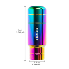 Load image into Gallery viewer, Brand New 9CM Bride Racing Aluminum Neo-Chrome Manual Gear Shift Knob Shifter M8 M10 M12