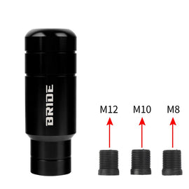 Brand New 9CM Bride Racing Aluminum Black Manual Gear Shift Knob Shifter M8 M10 M12