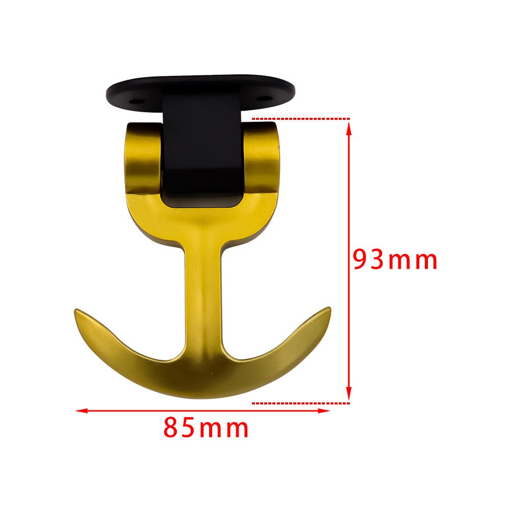 Brand New JDM Universal Front / Rear Cool Gold Track Racing Style ABS Tow Hook Ring Sticker For All Car Model