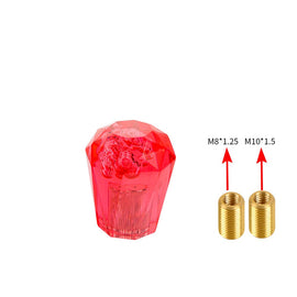 Brand New JDM Universal Diamond Crystal VIP Style Manual Shifter Shift Knob 60MM Red