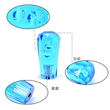 Load image into Gallery viewer, Brand New JDM Universal Diamond Crystal VIP Style Manual Shifter Shift Knob 100MM Blue