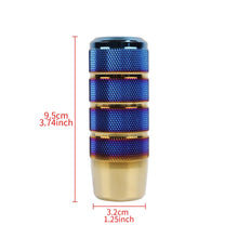 Load image into Gallery viewer, Brand New Universal Mugen Burnt Blue Aluminum Manual Gear Stick Shift Knob Shifter Lever Head