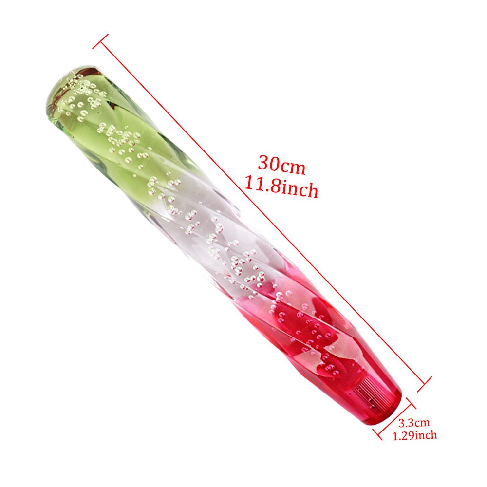 Brand New VIP JDM 30CM Transparent Yellow/White/Red Crystal Bubble Gear Shift Knob Manual / Automatic Universal