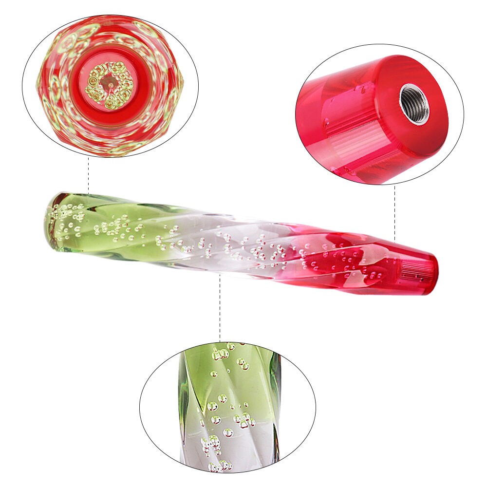 Brand New VIP JDM 30CM Transparent Yellow/White/Red Crystal Bubble Gear Shift Knob Manual / Automatic Universal