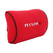 Load image into Gallery viewer, Brand New 1PCS JDM Nismo Red Fabric Material Car Neck Headrest Pillow Fabric Racing Seat