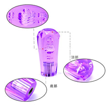 Load image into Gallery viewer, Brand New JDM Universal Diamond Crystal VIP Style Manual Shifter Shift Knob 100MM Purple