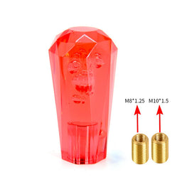 Brand New JDM Universal Diamond Crystal VIP Style Manual Shifter Shift Knob 100MM Red