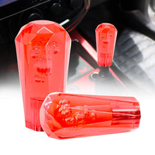 Load image into Gallery viewer, Brand New JDM Universal Diamond Crystal VIP Style Manual Shifter Shift Knob 100MM Red