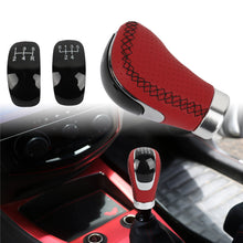Load image into Gallery viewer, Brand New Universal 5/6 Speed Red Leather Car Manual Racing Gear Stick Shift Knob Shifter