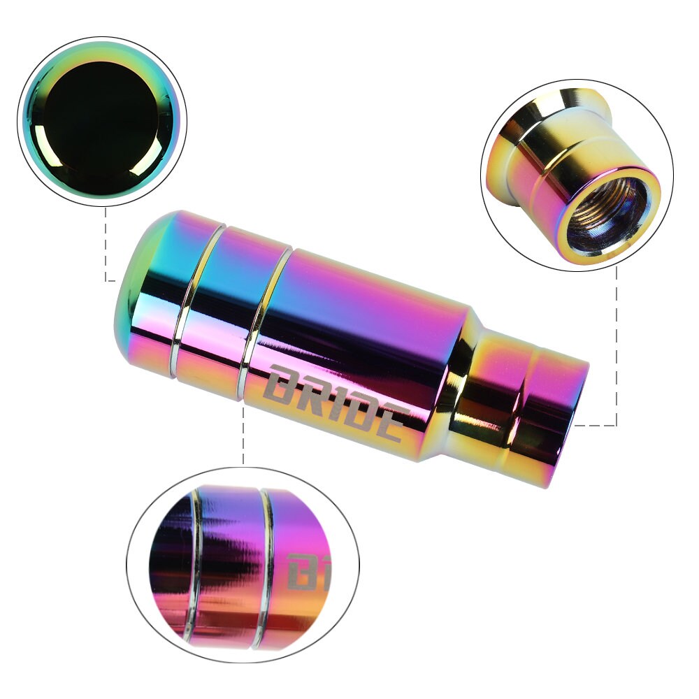 Brand New Universal 9CM BRIDE Aluminum Neo-Chrome Manual Transmission Car Racing Gear Shift Knob
