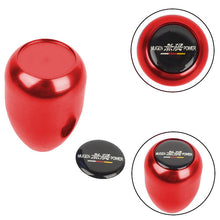 Load image into Gallery viewer, Brand New JDM Universal Mugen Black Sticker Aluminum Manual Gear Stick Red Shift Knob Shifter M8 M10 M12