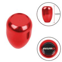 Load image into Gallery viewer, Brand New JDM Universal Nismo Black Sticker Aluminum Manual Gear Stick Red Shift Knob Shifter M8 M10 M12