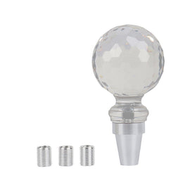 Brand New Universal Clear Aluminum Car Manual Gear Shift Knob Lever Shifter Golf Ball Shape M8 M10 M12