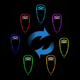 Brand New Chevrolet Universal Auto Gear Shift Knob LED Light Multi Color Touch Activated Sensor M8 M10 M12