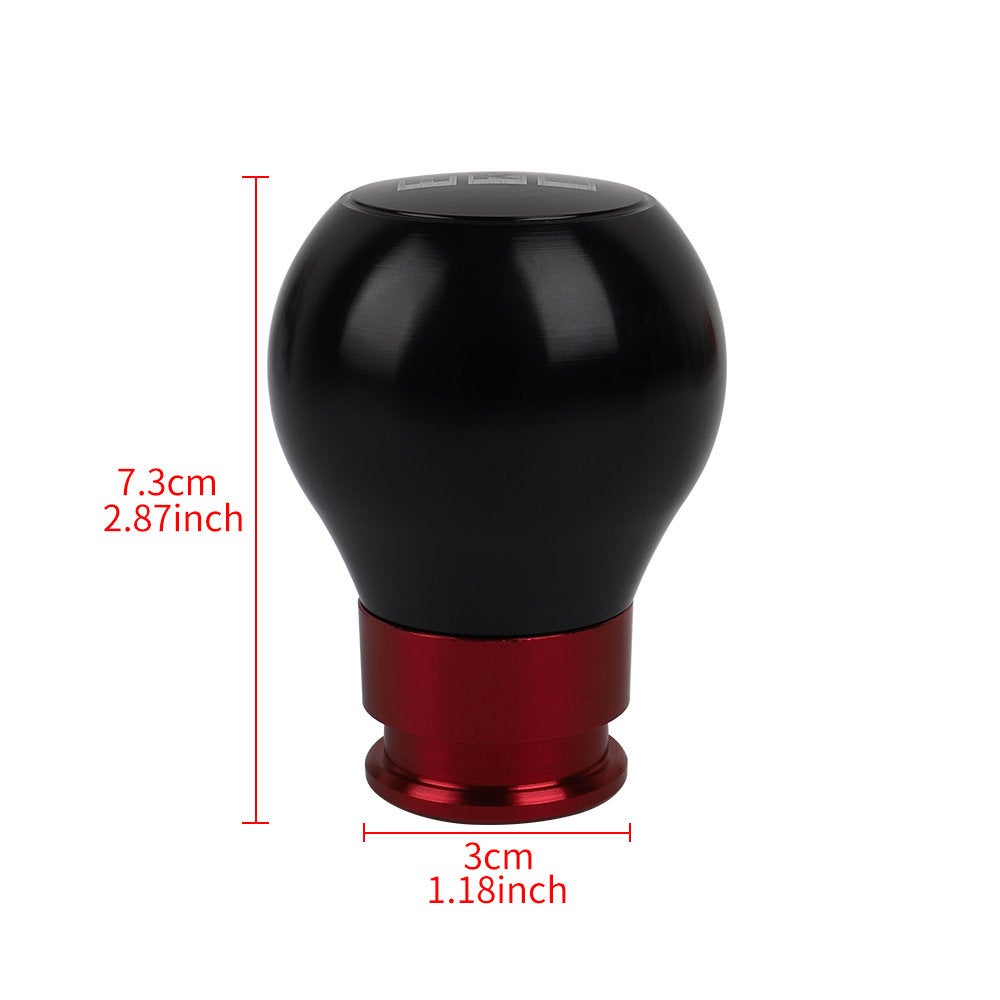 Brand New Universal Jdm HKS Aluminum Black/Red Manual MT Racing Car Gear Shift Knob M8 M10 M12