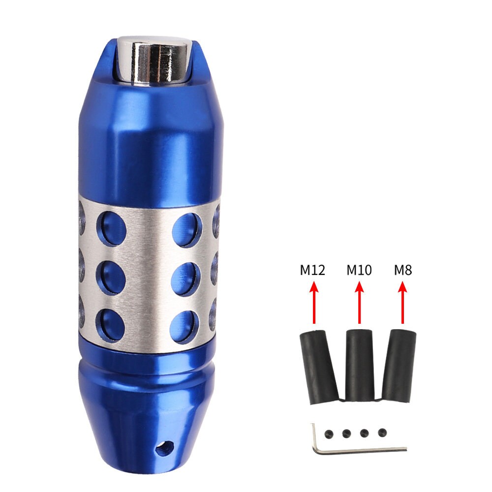 Brand New Universal Blue Aluminum Universal Automatic AT Transmission Car Racing Gear Shift Knob Lever Shifter M8 M10 M12