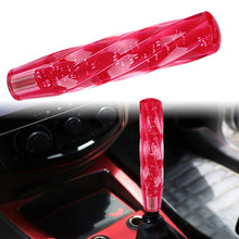Load image into Gallery viewer, Brand New Universal VIP 200mm Transparent Manual Red Twist Crystal Bubble Racing Gear Shift Knob M8 M10 M12