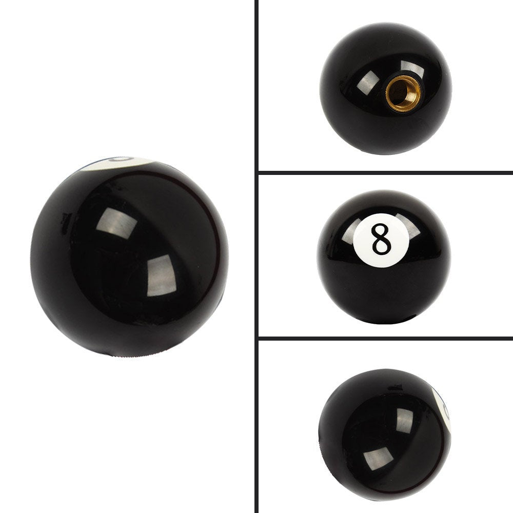 Brand New #8 Billiard Ball Round Car Manual Gear Shift Knob Universal Shifter Lever Cover