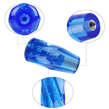 Load image into Gallery viewer, Brand New Universal VIP 100mm Transparent Manual Blue Twist Crystal Bubble Racing Gear Shift Knob M8 M10 M12