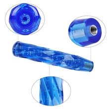 Load image into Gallery viewer, Brand New Universal VIP 250mm Transparent Manual Blue Twist Crystal Bubble Racing Gear Shift Knob M8 M10 M12