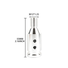 Load image into Gallery viewer, Brand New Universal Silver Aluminum Shift Knob Adapter For Non Threaded Shifters M12x1.25