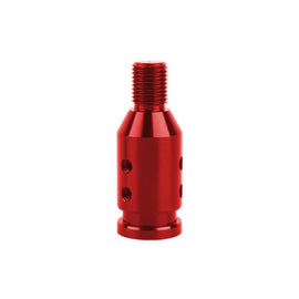 Brand New Universal Red Aluminum Shift Knob Adapter For Non Threaded Shifters M12x1.25