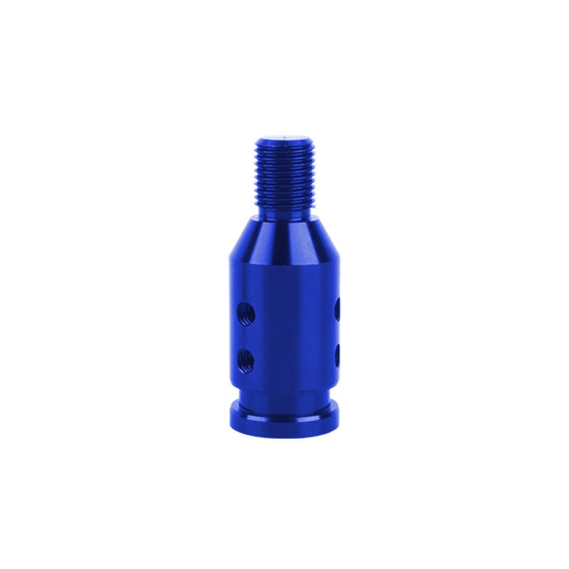 Brand New Universal Blue Aluminum Shift Knob Adapter For Non Threaded Shifters M12x1.25