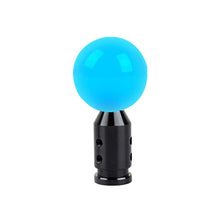 Load image into Gallery viewer, Brand New Universal Glow In Dark Blue Round Ball Gear Shift Knob Lever + Black Adapter For Non Threaded Shifters M12x1.25