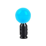 Brand New Universal Glow In Dark Blue Round Ball Gear Shift Knob Lever + Black Adapter For Non Threaded Shifters M12x1.25