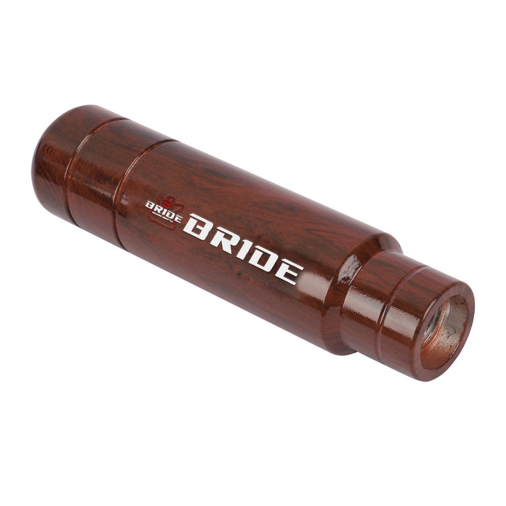 Brand New Universal 13CM Bride Aluminum Wood Manual Gear Stick Shift Knob Lever Shifter M8 M10 M12