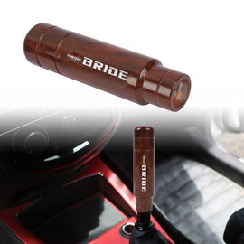 Brand New Universal 13CM Bride Aluminum Wood Manual Gear Stick Shift Knob Lever Shifter M8 M10 M12