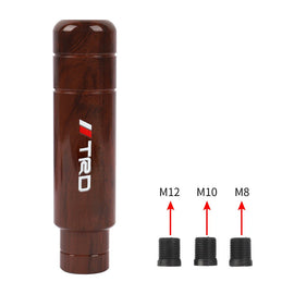 Brand New Universal 13CM TRD Aluminum Wood Manual Gear Stick Shift Knob Lever Shifter M8 M10 M12