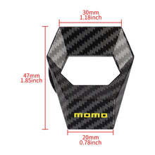 Load image into Gallery viewer, Brand New Universal Momo Carbon Fiber Style Car Engine Start Stop Push Button Switch Decoration Cover Cap Accessories