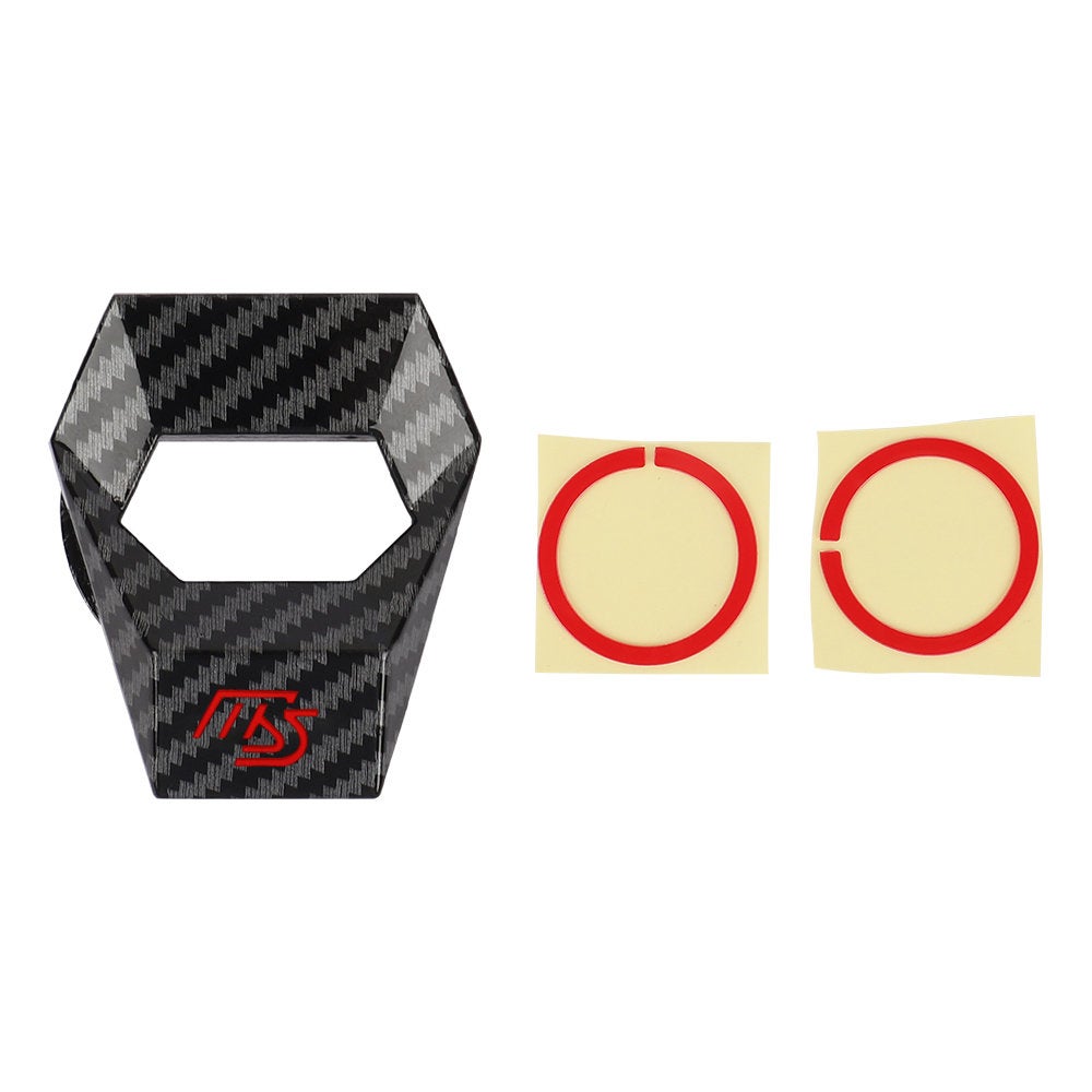 Brand New Universal Mazdaspeed Carbon Fiber Style Car Engine Start Stop Push Button Switch Decoration Cover Cap Accessories