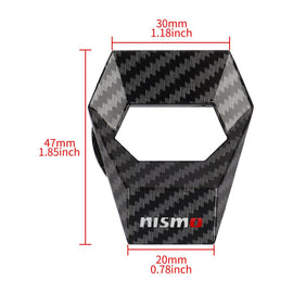 Brand New Universal Nismo Carbon Fiber Style Car Engine Start Stop Push Button Switch Decoration Cover Cap Accessories
