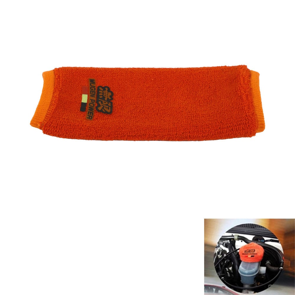 Brand New 2PCS Racing Mugen Power Orange Car Reservoir Tank Oil Cover Sock Racing Tank Sock