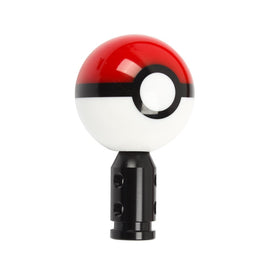 Brand New Universal JDM Pokeball Round Ball Gear Shift Knob Lever + Black Adapter For Non Threaded Shifters M12x1.25