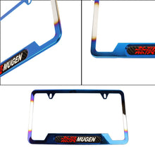 Load image into Gallery viewer, Brand New Universal 1PCS Mugen Titanium Burnt Blue Metal License Plate Frame V1